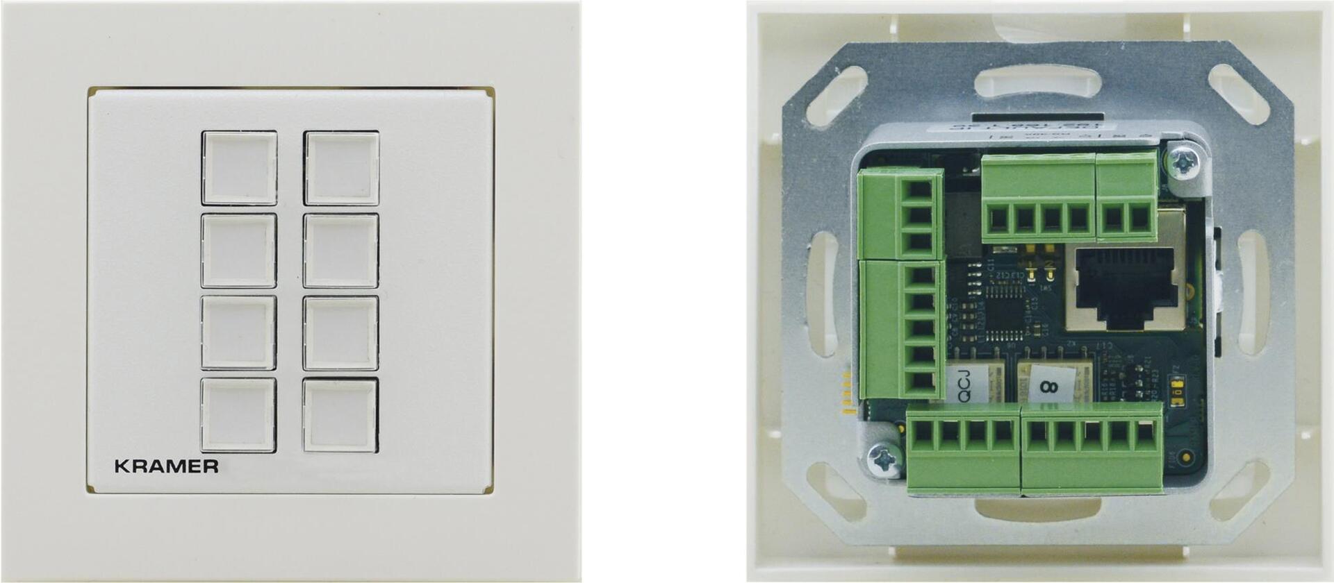 Купить Kramer Electronics RC-208/EU-80/86(W) Druckknopf Panel Weiß (30-804750390) в магазине wardena.ru