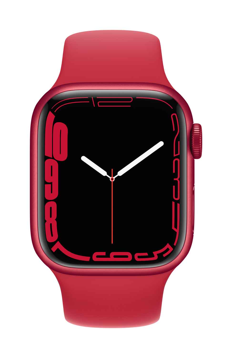 Купить Apple Watch Series 7 (GPS) - (PRODUCT) RED - 41 mm - Red Aluminium - intelligente Uhr mit Sportband - Flouroelastomer - rot - Bandgröße: regelmäßig - 32GB - Wi-Fi, Bluetooth - 32 g (MKN23FD/A) в магазине wardena.ru