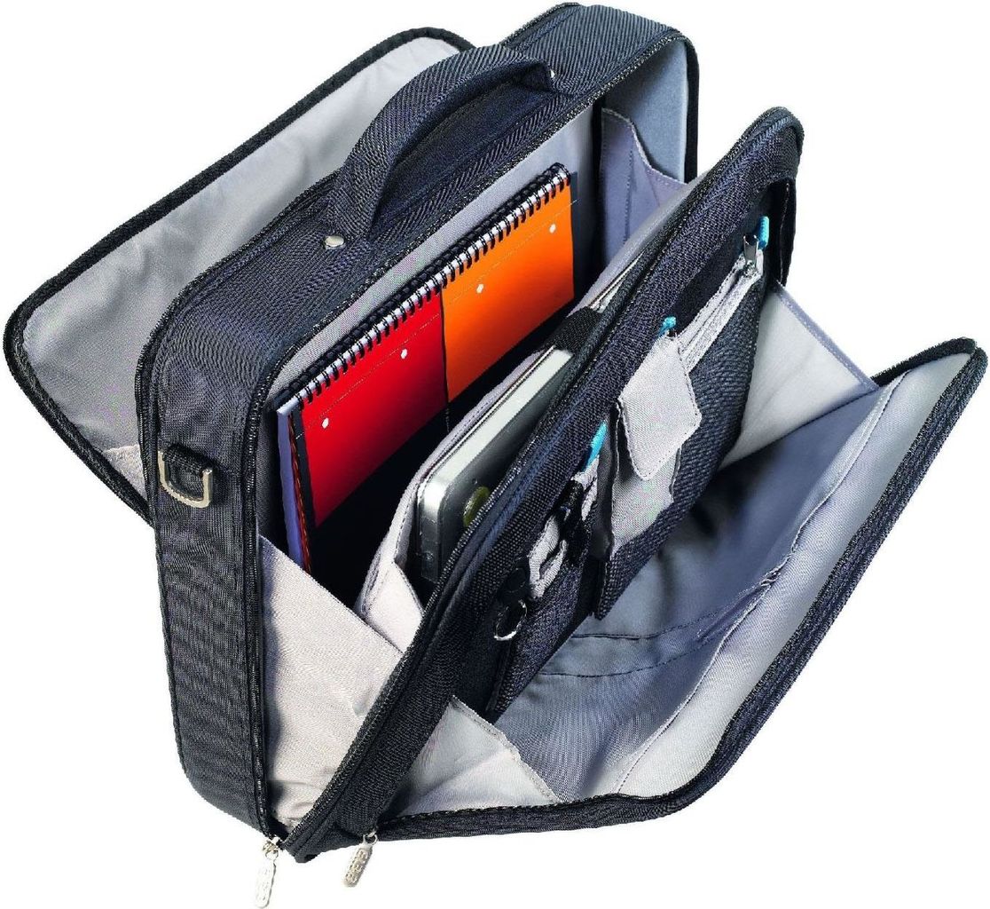 Купить ELBA Notebook-Tasche 45 cm (18"), Nylon, schwarz robuster Metallrahmen, gepolsterter, verstellbarer Schulter- - 1 Stück (100402202) в магазине wardena.ru