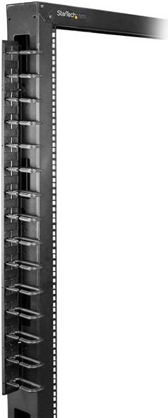 Купить StarTech.com Vertikaler Kabelordner mit D-Hacken - 0U - 1,8m - Rack Kabelmanager - D-Ring-Kabelführungskit - 1.83 m - Schwarz - 40U (Anzahl pro Packung: 2 ) (CMVER40UD) в магазине wardena.ru