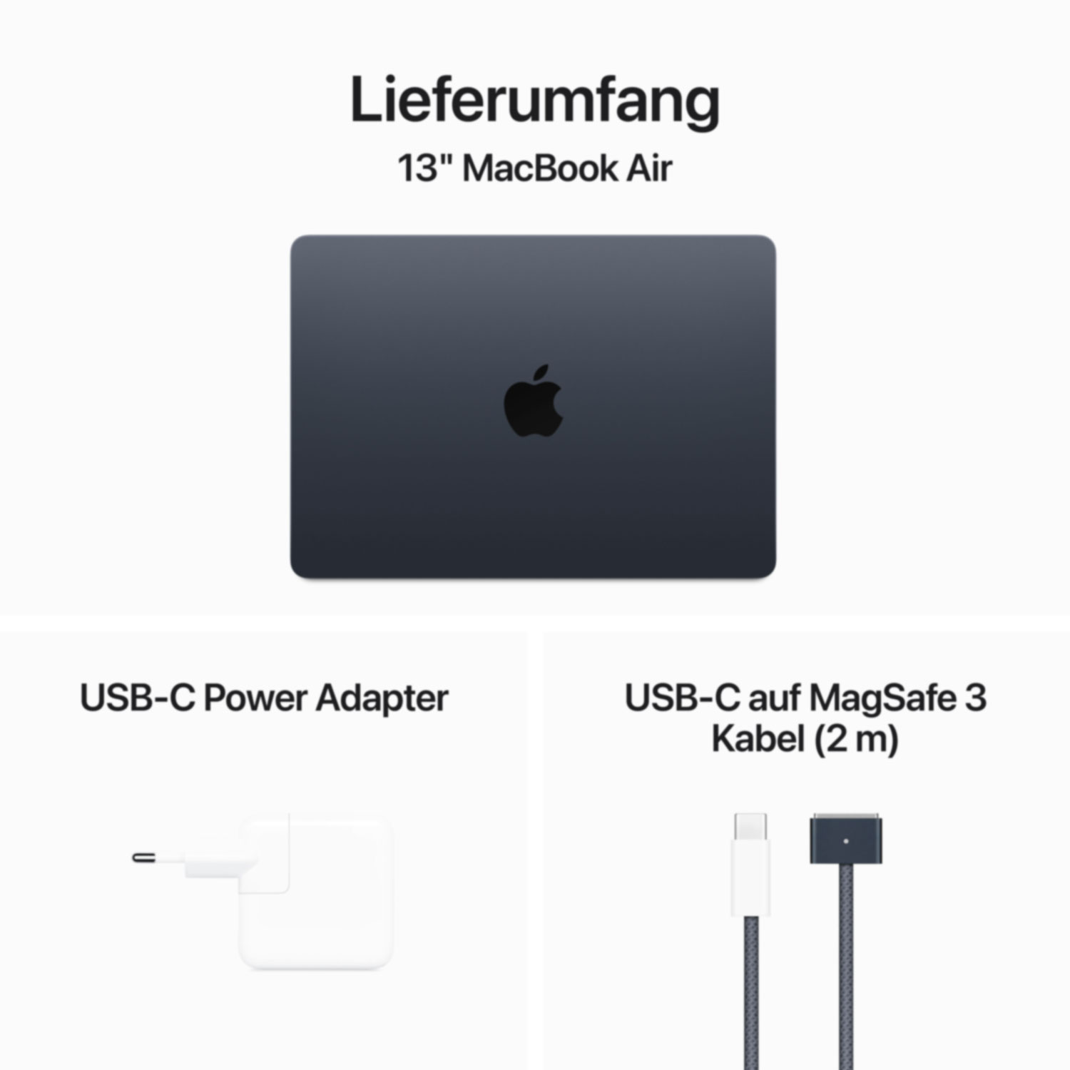 Купить Apple MacBook Air 13 M3 8-Core 16GB/256GB mitternacht (MC8K4D/A) в магазине wardena.ru
