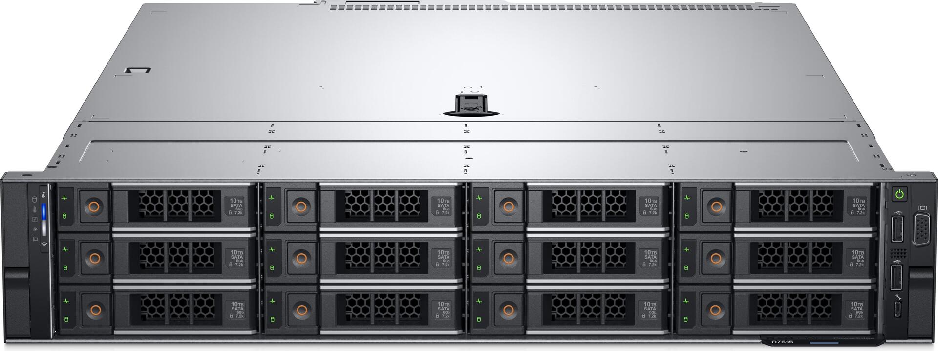Купить DELL PowerEdge R7515 Server 960 GB Rack (2U) AMD EPYC 2,5 GHz 64 GB DDR4-SDRAM 750 W (PER751509A) в магазине wardena.ru