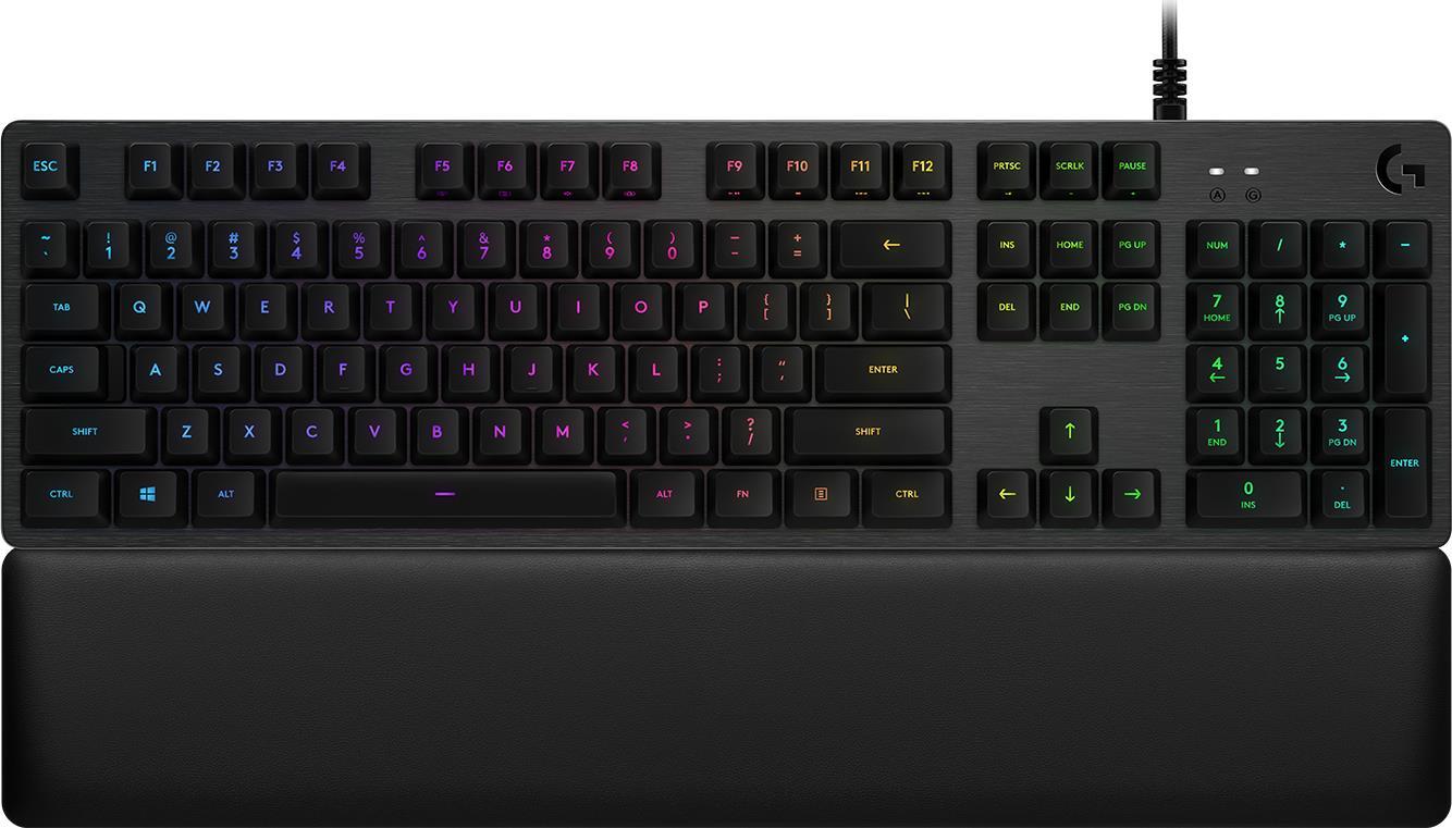 Купить Logitech G513 CARBON LIGHTSYNC RGB Mechanical Gaming Keyboard, GX Brown - CARBON - DEU - CENTRAL (920-009446) в магазине wardena.ru