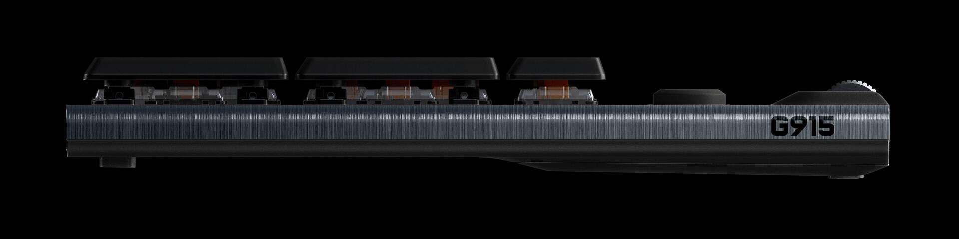Купить Logitech G G915 Tastatur RF Wireless + Bluetooth QWERTY US International Schwarz (920-008910) в магазине wardena.ru