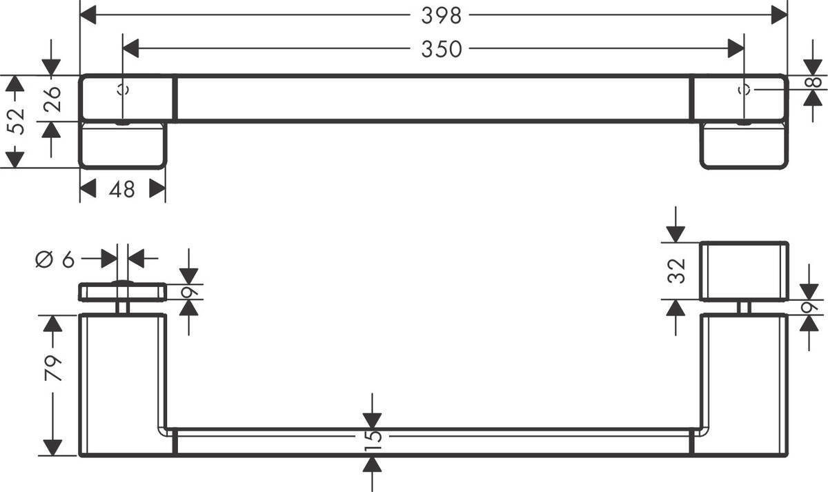 Купить Hansgrohe AddStoris Ручка для двери в душевую бронза 41759140 в магазине wardena.ru