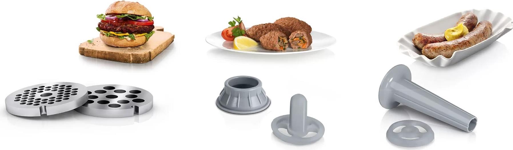 Купить Bosch MFW2520W Fleischwolf 1500 W Edelstahl - Weiß (MFW2520W) в магазине wardena.ru