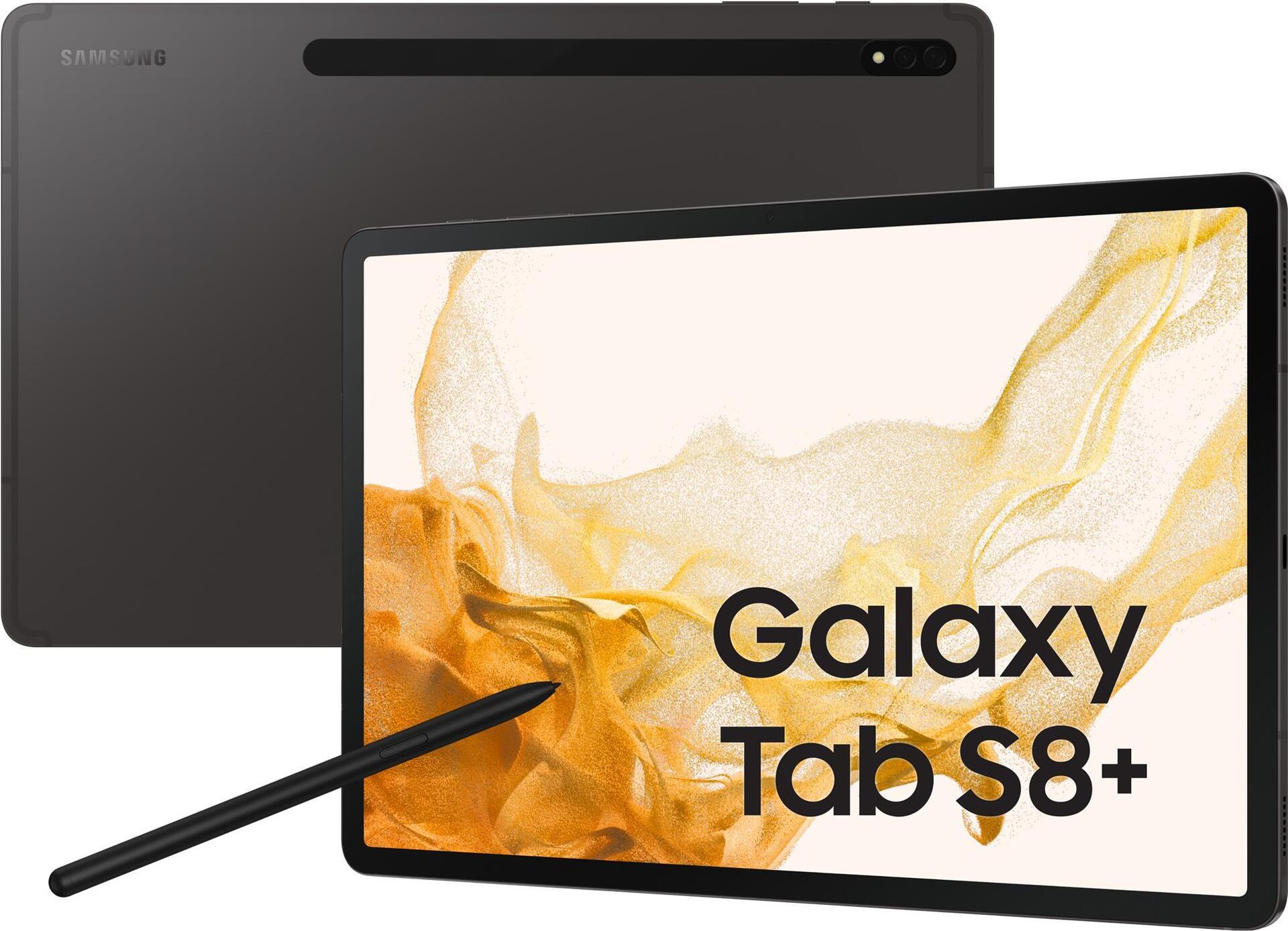 Купить Samsung Galaxy Tab S8+ - Tablet - Android - 128GB - 31,5 cm (12.4") Super AMOLED (2800 x 1752) - microSD-Steckplatz - 3G, 4G, 5G - Graphite (SM-X806BZAAEUE) в магазине wardena.ru
