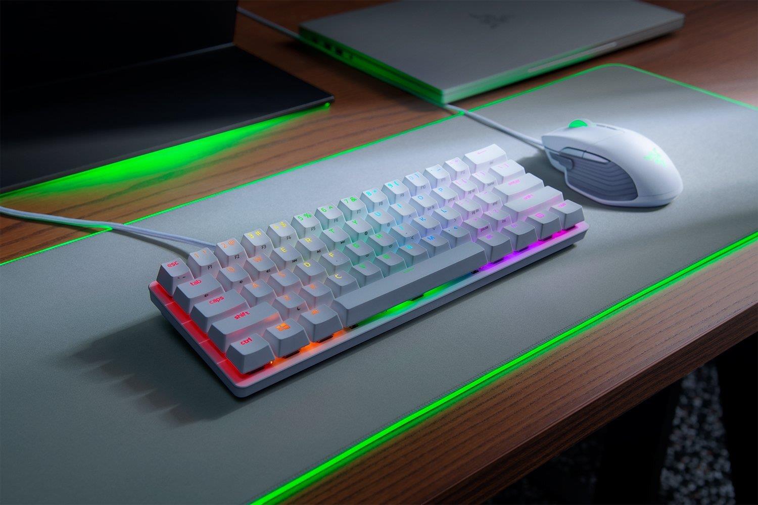 Купить Razer Huntsman Mini Tastatur USB QWERTY Englisch Weiß (RZ03-03392700-R3G1) в магазине wardena.ru