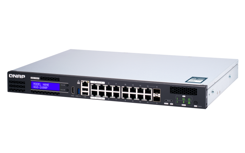 Купить QNAP QGD-1600P Managed Gigabit Ethernet (10/100/1000) Schwarz - Grau Power over Ethernet (PoE) (QGD-1600P-8G) в магазине wardena.ru