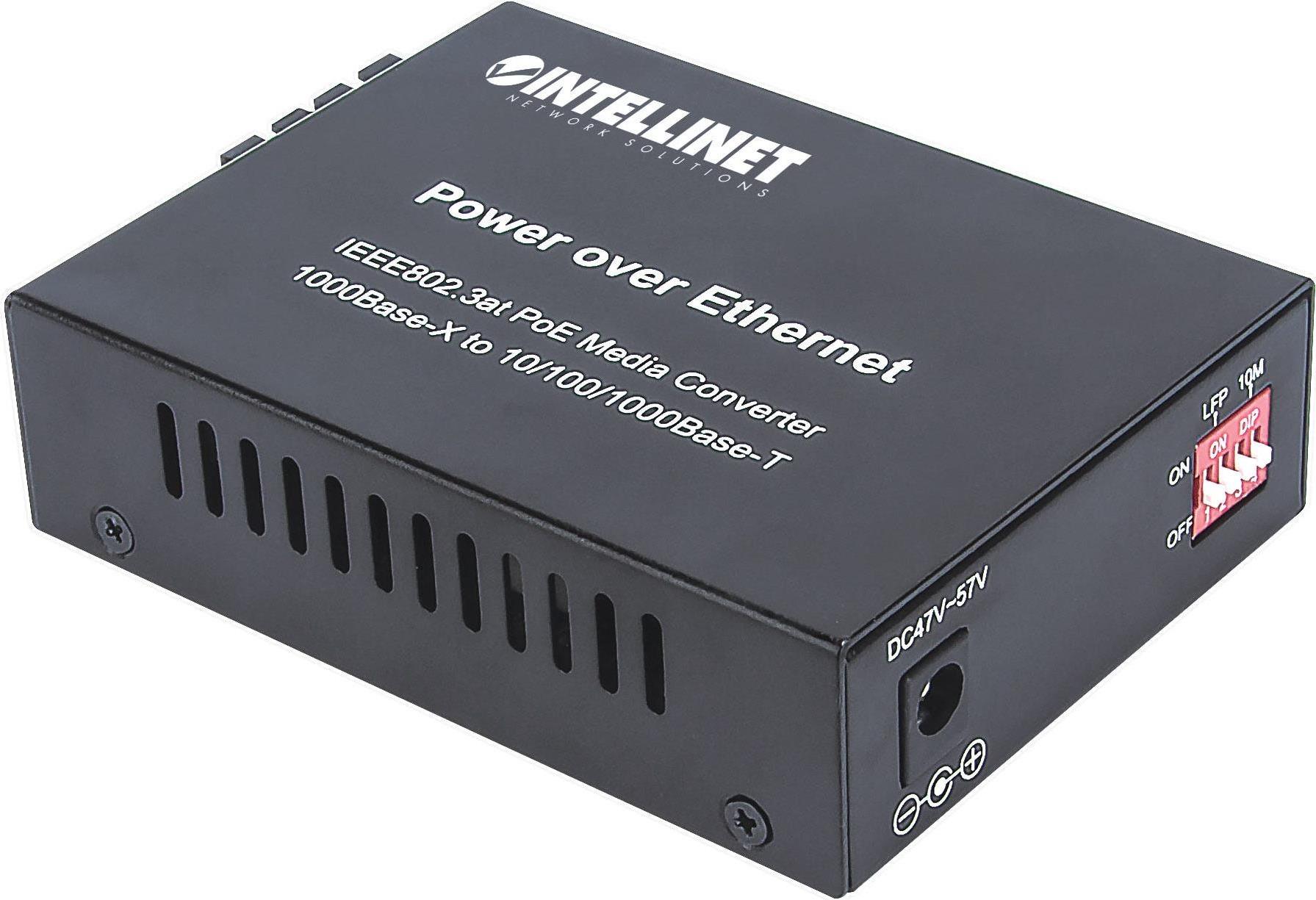 Купить Intellinet Gigabit PoE+ Media Converter - Medienkonverter - GigE - 10Base-T, 1000Base-LX, 100Base-TX, 1000Base-T - RJ-45 / SC Single-Modus - bis zu 20 km - 1310 nm (508209) в магазине wardena.ru