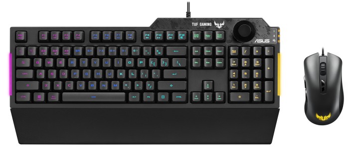 Купить ASUS TUF Gaming Combo K1 & M3 - Standard - USB - Membran Key Switch - RGB-LED - Schwarz - Maus enthalten (90MP02A0-1BCDA00) в магазине wardena.ru