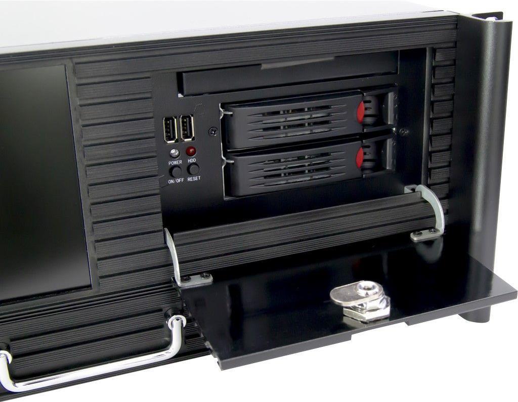 Купить Inter-Tech 4U 4452-TFT - Rack - Server - Schwarz - ATX - micro ATX - Mini-ITX - Stahl - HDD - Leistung (88887287) в магазине wardena.ru