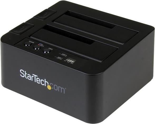 Купить StarTech.com "USB 3,1 (10 Gbit/s) Duplizierer Dockingstation für 2.5"" & 3.5"" SATA SSD/HDD Laufwerke - Clone / Kopierstation bis zu 28GB/min " - Festplattenduplikator - 2 Schächte (SATA-300) (SDOCK2U313R) в магазине wardena.ru