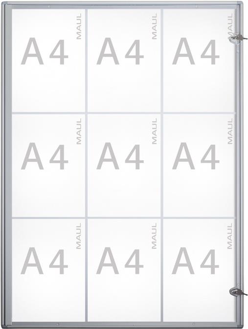 Купить Maulextraslim - Aluminium - Glas - Kunststoff - Aluminium - 963 x 711 x 27 mm - 9 x A4 (6820908) в магазине wardena.ru