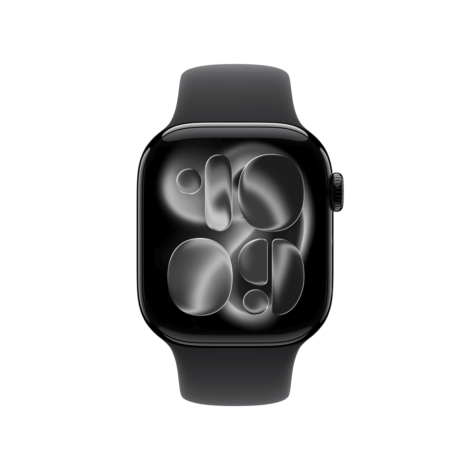 Купить Apple Watch Series 11 GPS 42mm Jet Black Aluminium Case with Black Sport Band - M/L (MEQU4ZR/A) в магазине wardena.ru
