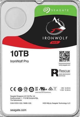 Купить Seagate IronWolf Pro ST10000NE000 - Festplatte - 10 TB - intern - 3.5" (8.9 cm) - SATA 6Gb/s - 7200 U/min - Puffer: 256 MB - mit Seagate Rescue Data Recovery в магазине wardena.ru