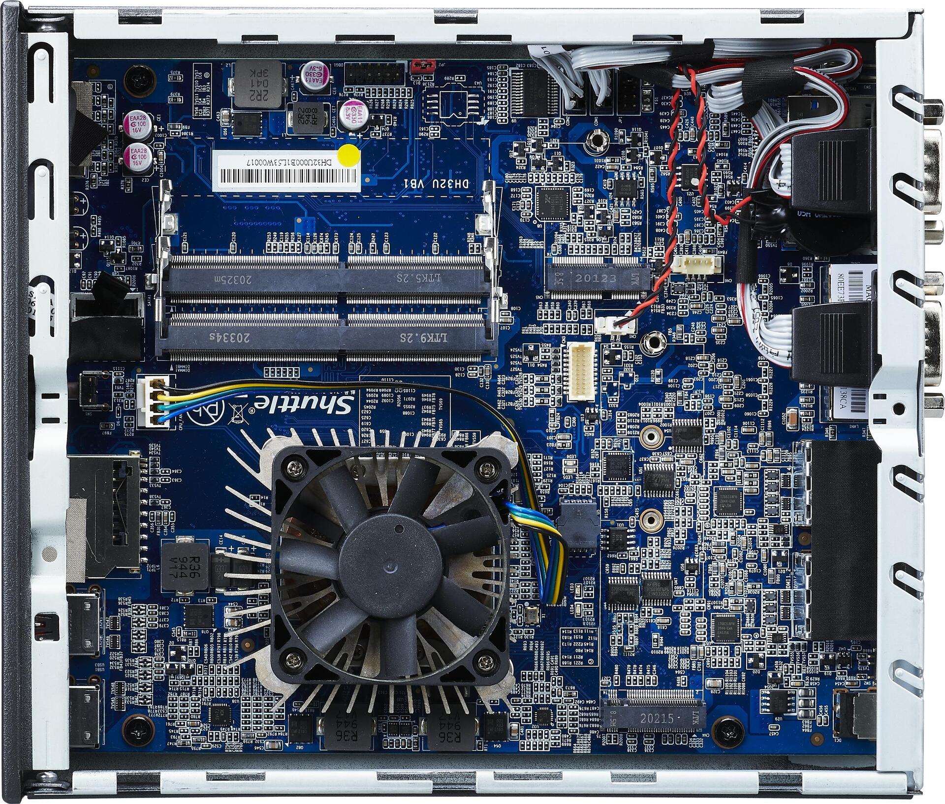 Купить Shuttle XPC slim DH32U - Barebone - Slim-PC - 1 x Pentium Gold 7505 / 2 GHz ULV - RAM 0 GB - UHD Graphics - GigE - Schwarz в магазине wardena.ru