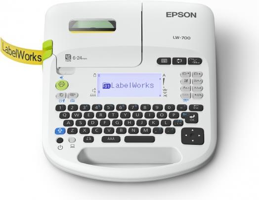 Купить Epson LabelWorks LW-700 - Beschriftungsgerät - s/w - Thermotransfer - Rolle (2,4 cm) - 180 dpi - bis zu 13 mm/Sek. - USB - Cutter - grün, Pale Gray (C51CA63080) в магазине wardena.ru