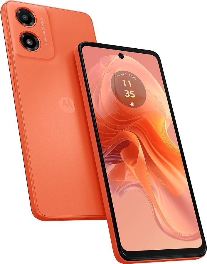 Купить Motorola Moto G04 4/128GB Sunrise Orange (PB130053PL) в магазине wardena.ru