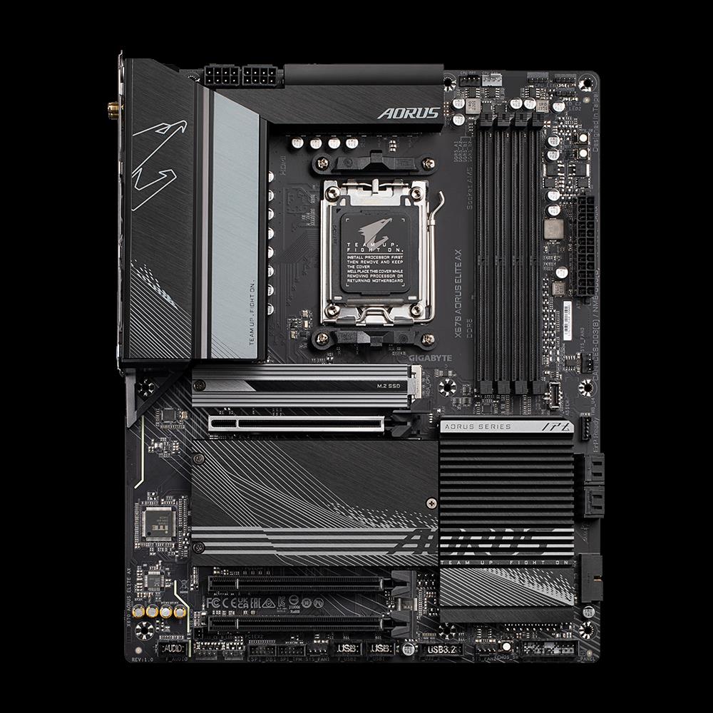 Купить GIGABYTE AORUS X670 ELITE AX - 1,0 - Motherboard - ATX - Socket AM5 - AMD X670 Chipsatz - USB 3,2 Gen 1, USB 3,2 Gen 2, USB-C Gen 2x2 - 2,5 Gigabit LAN, Wi-Fi 6, Bluetooth - Onboard-Grafik (CPU erforderlich) - High Defin (X670 AORUS ELITE AX) в магазине wardena.ru