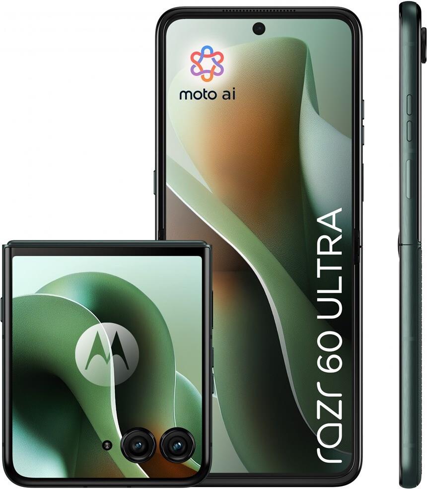 Купить Motorola razr 60 ultra 17,7 cm (6.96") Dual-SIM Android 15 5G USB Typ-C 16 GB 512 GB 4700 mAh Dunkelgrün (PB8R0006PL) в магазине wardena.ru