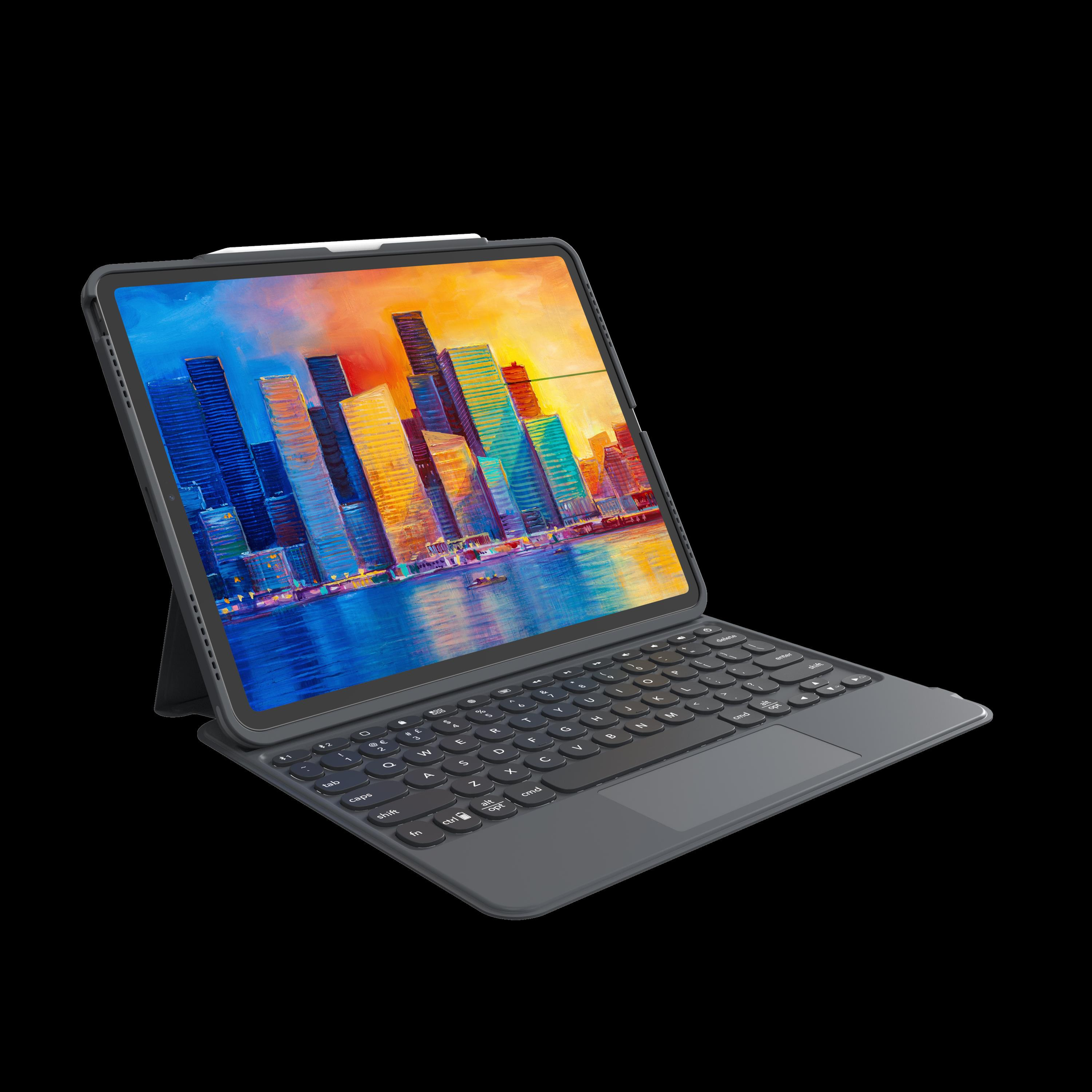 Купить ZAGG Pro Keys - QWERTZ - Deutsch - Touchpad - Apple - 12.9"  iPad Pro (Gen 3 - 4 - 5 & 6) - Anthrazit (103409290) в магазине wardena.ru