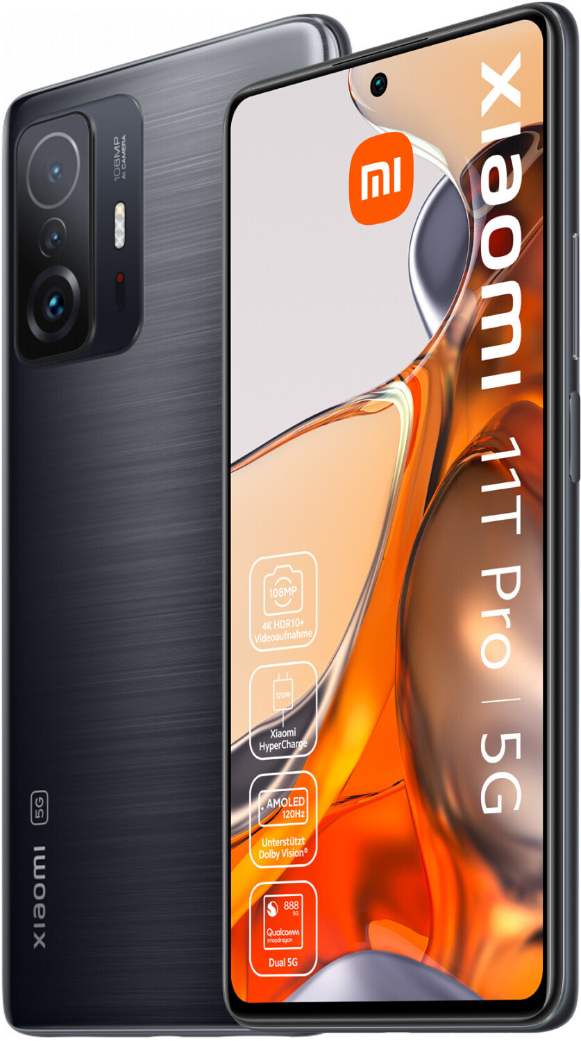 Купить Xiaomi 11T Pro - 5G Smartphone - Dual-SIM - RAM 8 GB / 256 GB - OLED-Display - 6.67" - 2400 x 1080 Pixel (120 Hz) - Triple-Kamera 108 MP, 8 MP, 5 MP - front camera 16 MP - Gray Meteorite (MZB09JBEU) в магазине wardena.ru