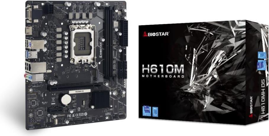 Купить Biostar H610MH D5 (H610,S1700,mATX,DDR5) (H610MH D5) в магазине wardena.ru