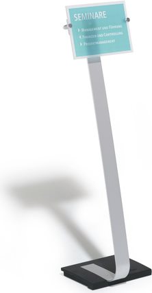 Купить DURABLE Info-Bodenständer CRYSTAL SIGN® STAND A4 1 ST 481823 в магазине wardena.ru