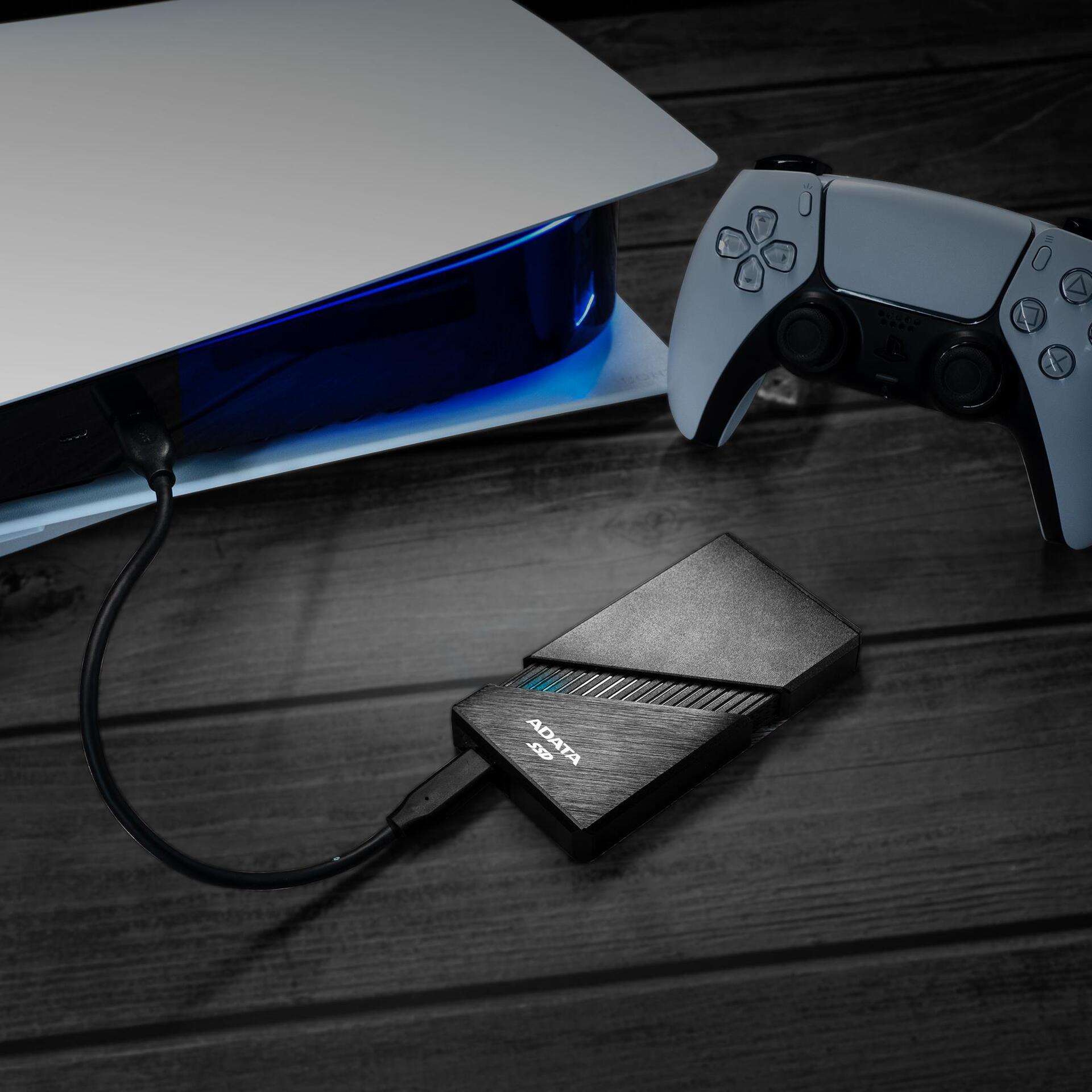 Купить ADATA SE920 - SSD - 2 TB - extern (tragbar) - USB4 (USB-C Steckverbinder) - Schwarz (SE920-2TCBK) в магазине wardena.ru