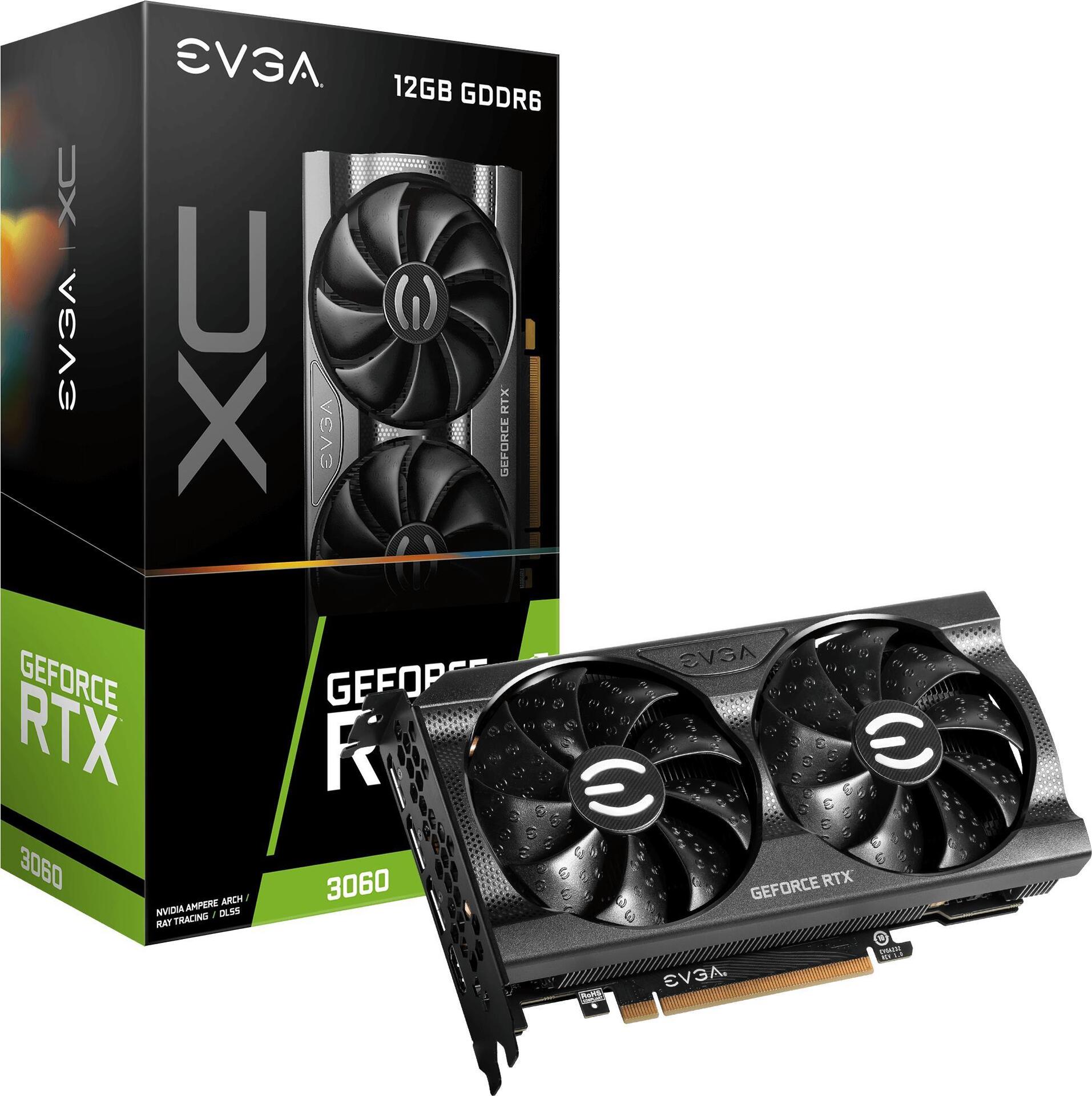 Купить EVGA GeForce RTX 3060 XC GAMING - Grafikkarten - GF RTX 3060 - 12 GB GDDR6 - PCIe 4.0 x16 - HDMI, 3 x DisplayPort (12G-P5-3657-KR) в магазине wardena.ru
