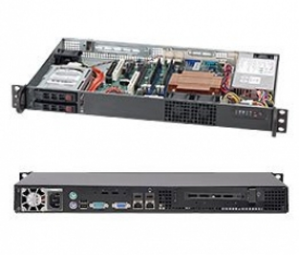 Купить Chassis Supermicro CSE-510T-200B 1U 200W Hot-Swap 2xHDD SATA/SAS в магазине wardena.ru
