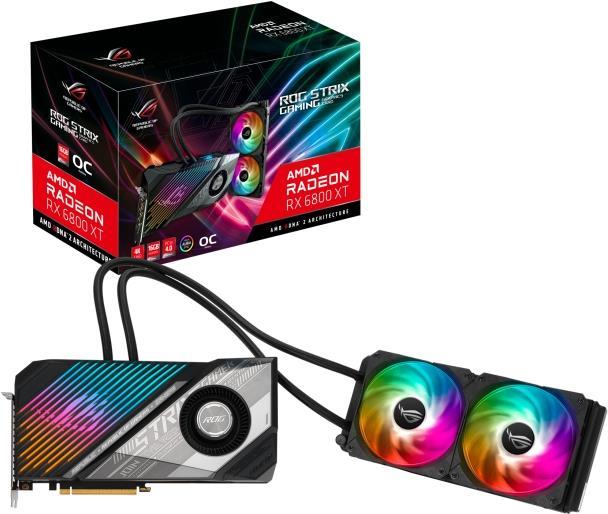 Купить ASUS ROG-STRIX-LC-RX6800XT-O16G-GAMING - Grafikkarten - Radeon RX 6800 XT - 16 GB GDDR6 - PCIe 4.0 x16 - HDMI, 2 x DisplayPort, USB-C (90YV0FL0-M0NM00) в магазине wardena.ru