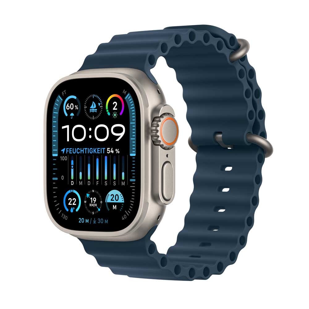 Купить AppleWatch Ultra 2 Titanium Cellular 49mm (Ocean blau) (MREG3FD/A) в магазине wardena.ru