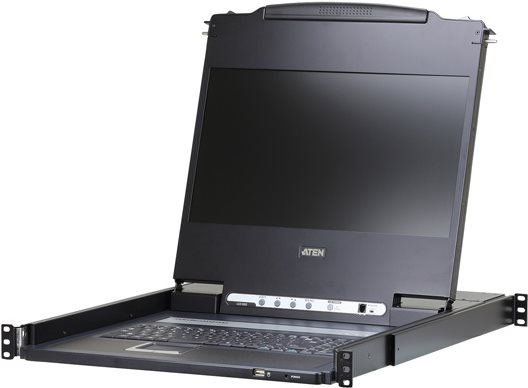 Купить ATEN CL6700MW - KVM-Konsole - Französisches Layout - USB - 43.9 cm (17.3") - Rack - einbaufähig - 1920 x 1080 Full HD (1080p) - HDMI, DVI-D, VGA - 1U (CL6700MW D) в магазине wardena.ru