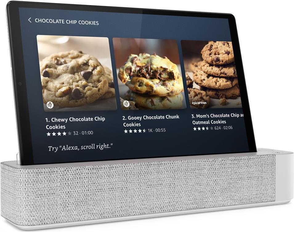 Купить Lenovo Smart Tab M10 HD (2nd Gen) with Alexa Built-in ZA70 - Tablet - Android 10 - 32 GB eMMC - 25.654 cm (10.1") IPS (1280 x 800) - USB-Host - microSD-Steckplatz - Platinum Grey - mit Lenovo Smart Dock (ZA700011DE) в магазине wardena.ru