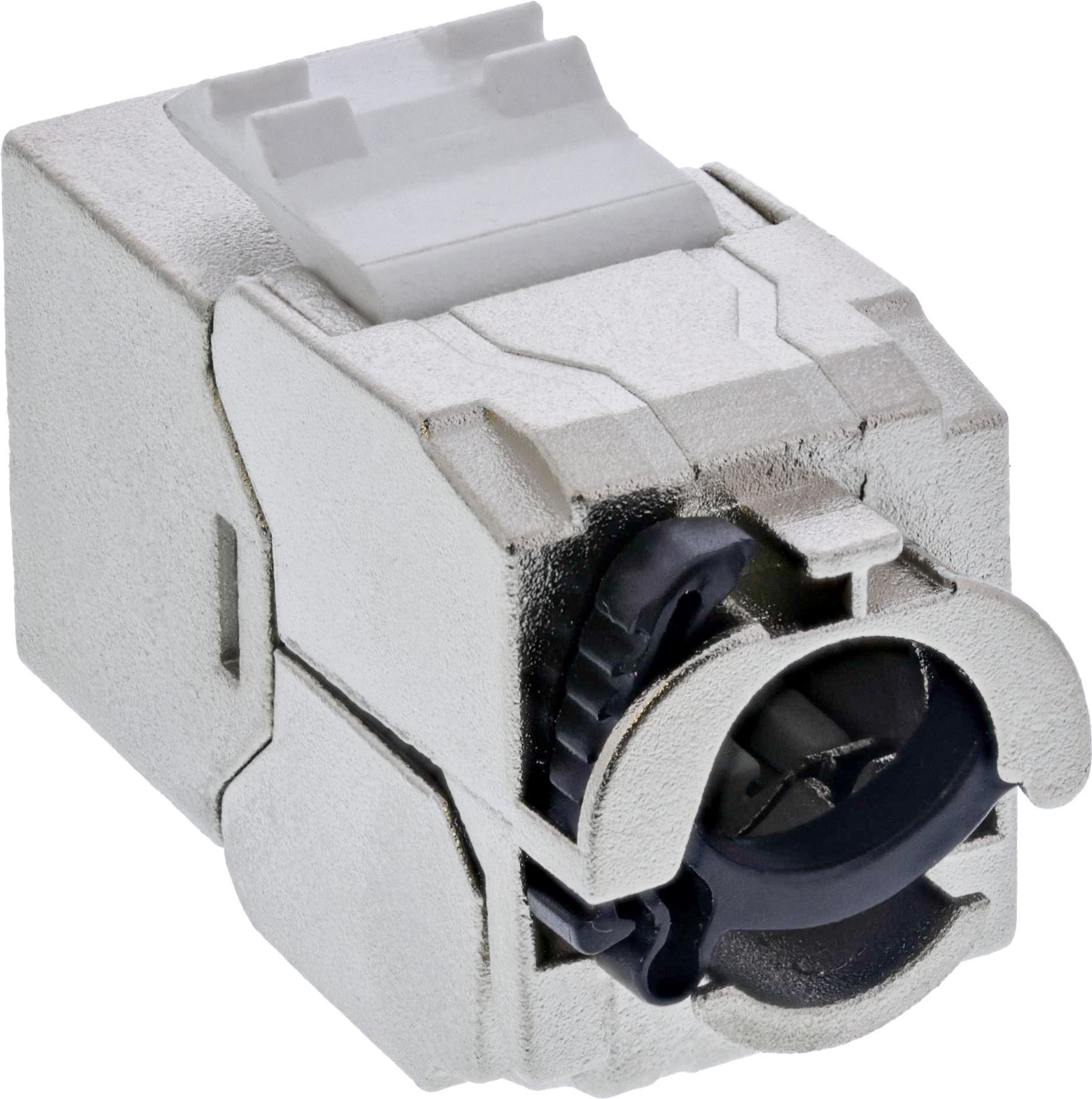 Купить 24er Bulk-Pack InLine® Keystone RJ45 Buchse Slim, SNAP-In, Cat.6A, integrierter Kabelbinder (B-76202P) в магазине wardena.ru