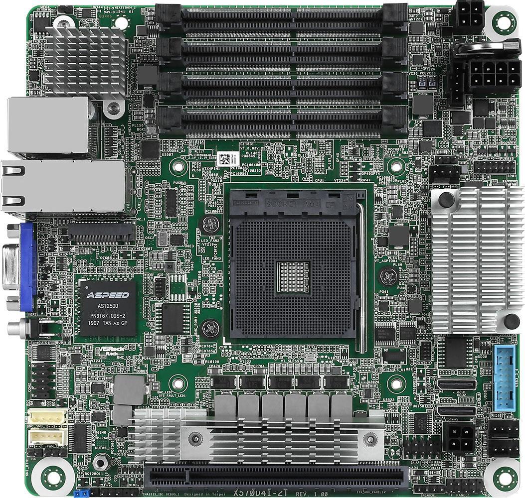 Купить ASRock Rack X570D4I-2T - Motherboard - Mini-ITX - Socket AM4 - AMD X570 Chipsatz - USB 3,2 Gen 1, USB 3,2 Gen 2 - 2 x 10 Gigabit LAN - Onboard-Grafik (X570D4I-2T) в магазине wardena.ru