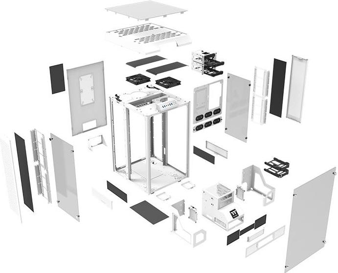 Купить Thermaltake The Tower 900 - Snow Edition - Full Tower - Erweitertes ATX - ohne Netzteil (PS/2) - weiß - USB/Audio (CA-1H1-00F6WN-00) в магазине wardena.ru