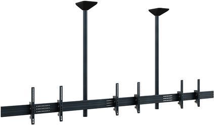 Купить HAGOR comPROnents series - Befestigungskit (2 Stangen, 2 Montagehalterungen, 6 VESA-Adapter, Schiene) - Side-by-Side - für 3 LCD-/Plasma-Konsolen - verriegelbar - Schwarz - Bildschirmgröße: 116.8-165.1 cm (46"-65") - Dec (3313) в магазине wardena.ru