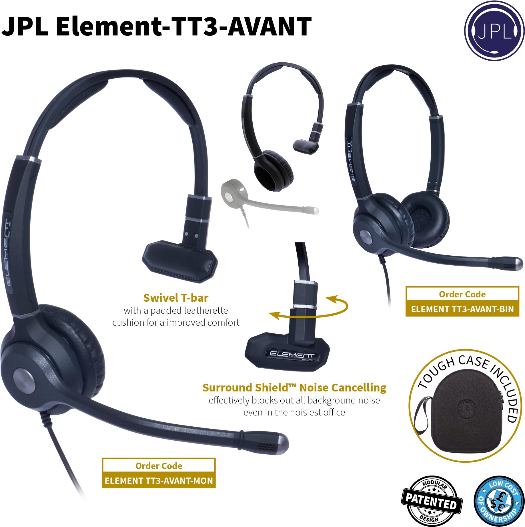 Купить JPL TT3-AVANT-M Kopfhörer Kabelgebunden Kopfband Büro/Callcenter Schwarz - Silber (575-348-001) в магазине wardena.ru