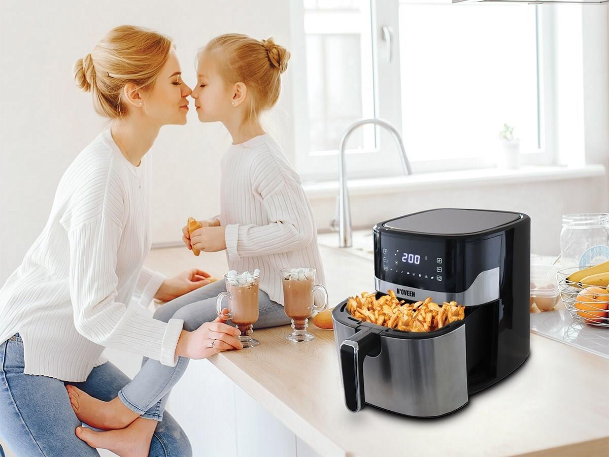 Купить Heißluftfritteuse NOVEEN AF550 6,5 l 1600 W Schwarz, Silber (AF550) в магазине wardena.ru