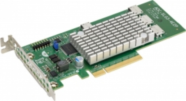 Купить MCP Supermicro AOC-SLG3-4E2P Supermicro 6.4GB/s Quad-Port Gen-3 Internal NVMe Host Bus Adapter в магазине wardena.ru