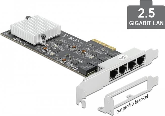Купить DeLOCK - Netzwerkadapter - PCIe 2,1 x4 - 10M/100M/1G/2,5 Gigabit Ethernet x 4 (89192) в магазине wardena.ru