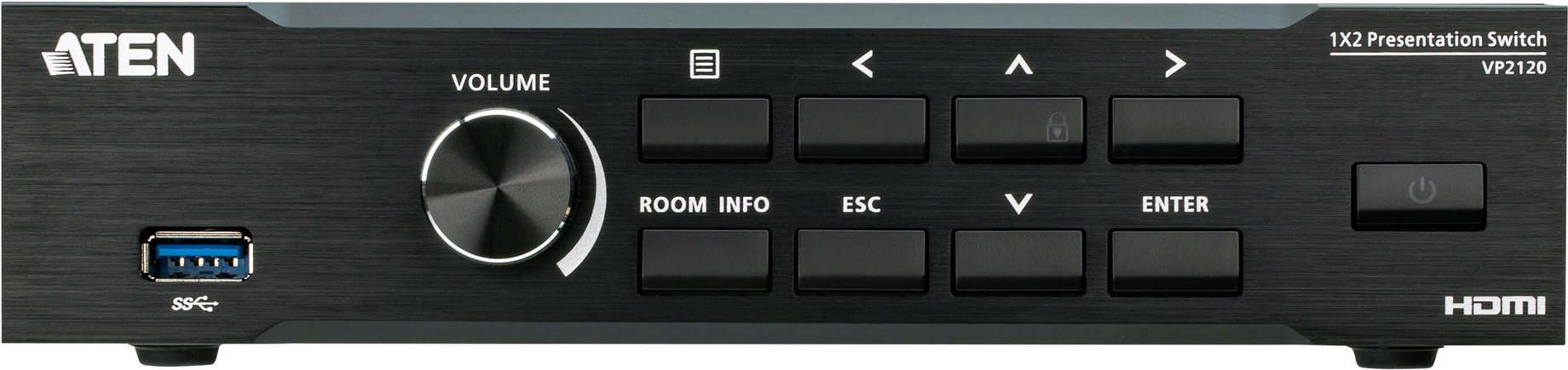 Купить Aten Seamless Presentation Switch with Quad V (VP2120-AT-G) в магазине wardena.ru