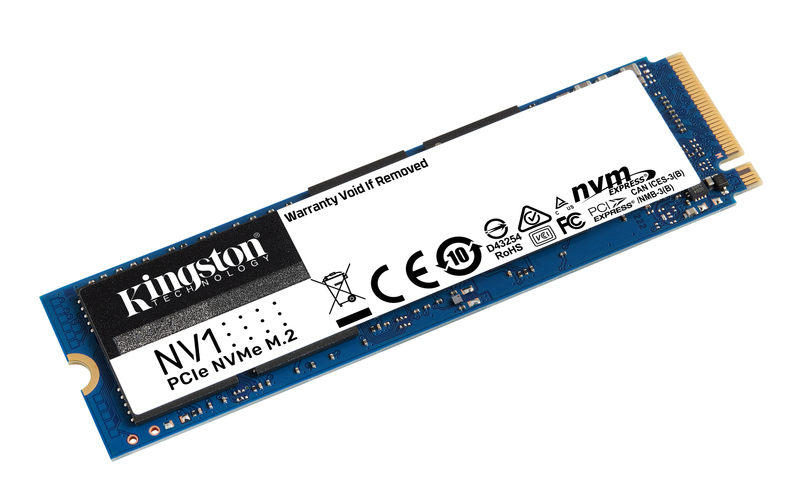 Купить Kingston - SSD - 1 TB - intern - M.2 2280 - PCI Express 3.0 x4 (NVMe) (SNVS/1000G) в магазине wardena.ru