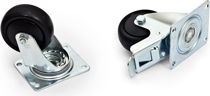 Купить TRITON Schwerlastrollenset 4 Stk./2 Stk. mit Bremse - max Tragkraft eines Satzes mit Rollen 800kg (RAX-MS-X81-X1) в магазине wardena.ru