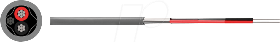 Купить RND CABLE RND 475-00640 - Datenkabel, 2 x 3,8 mm, 100 m, grau (RND 475-00640) в магазине wardena.ru