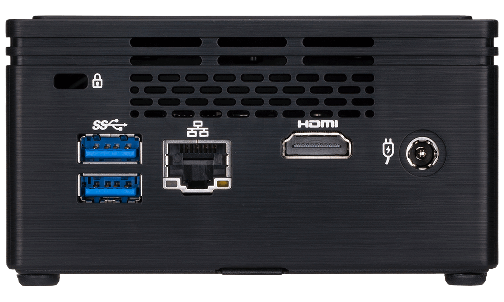 Купить Gigabyte BRIX GB-BPCE-3350C (rev. 1.0) - Barebone - Ultra Compact PC Kit - 1 x Celeron N3350 / 1,1 GHz - HD Graphics 500 - GigE (GB-BPCE-3350C) в магазине wardena.ru