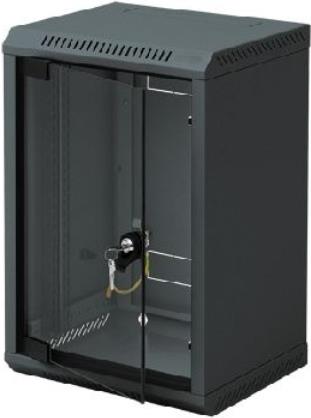 Купить Triton 25,40cm (10") Wandschrank einteilig 6HE/300mm, Glastür, schwarz RAL 9005 Gehäuse zur Realisierung von Kleinprojekten, wie Hausnetzten oder Netzwerken kleinerer Firmen (SOHO) (RBA-06-AS3-BAX-C1) в магазине wardena.ru